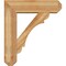Ekena Millwork Olympic Craftsman Rough Sawn Bracket w/ Offset Brace, Western Red Cedar, 8"W x 28"D x 32"H BKT0806X28X32OLY04RWR - alternate 3